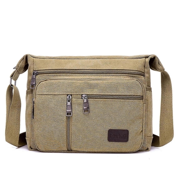Canvas Bag For Men, Small Canvas Crossbody Bag Teen School Satchel Women Travel Shoulder Bag