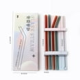 thumbnail image 5 of Straight Bend Glass Straws Set Lightweight Smooth Edge Straws for Tea Coffee Shop Dorm Homes, 5 of 5