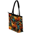 thumbnail image 3 of Thanksgiving Canvas Leather Mix Hand Bag Twill Sponge Jeanette 30x10.5x39cm/11.8x4.1x15.4in, 3 of 5