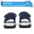 thumbnail image 5 of Cyiecw Kids Sports Sandals Boys Adjustable Straps Beach Sandals Summer Outdoor Open Toe Water Sandals, 5 of 7