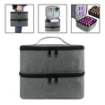 thumbnail image 6 of Double Layer Nail Storage Bag, Holds 30 Bottles, Holder Carrying Case/ Box/ for Manicure Sets/ Essential Oil /Nail Varnish Perfume /Travel , Gray, 6 of 10