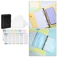 thumbnail image 4 of Carpeta de cuaderno de 6 anillas y de presupuesto hojas Negro Sunnimix cuaderno de facturas, 4 of 8