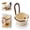 Brown, variant on 2026 New Cactus Kitchen Sink Strainer Basket, Sink Drain Strainer Self-Cleaning Faucet Hanging Filter Basket, Multifunctional Kitchen Sink Strainer Press Automatic Dumping Basket