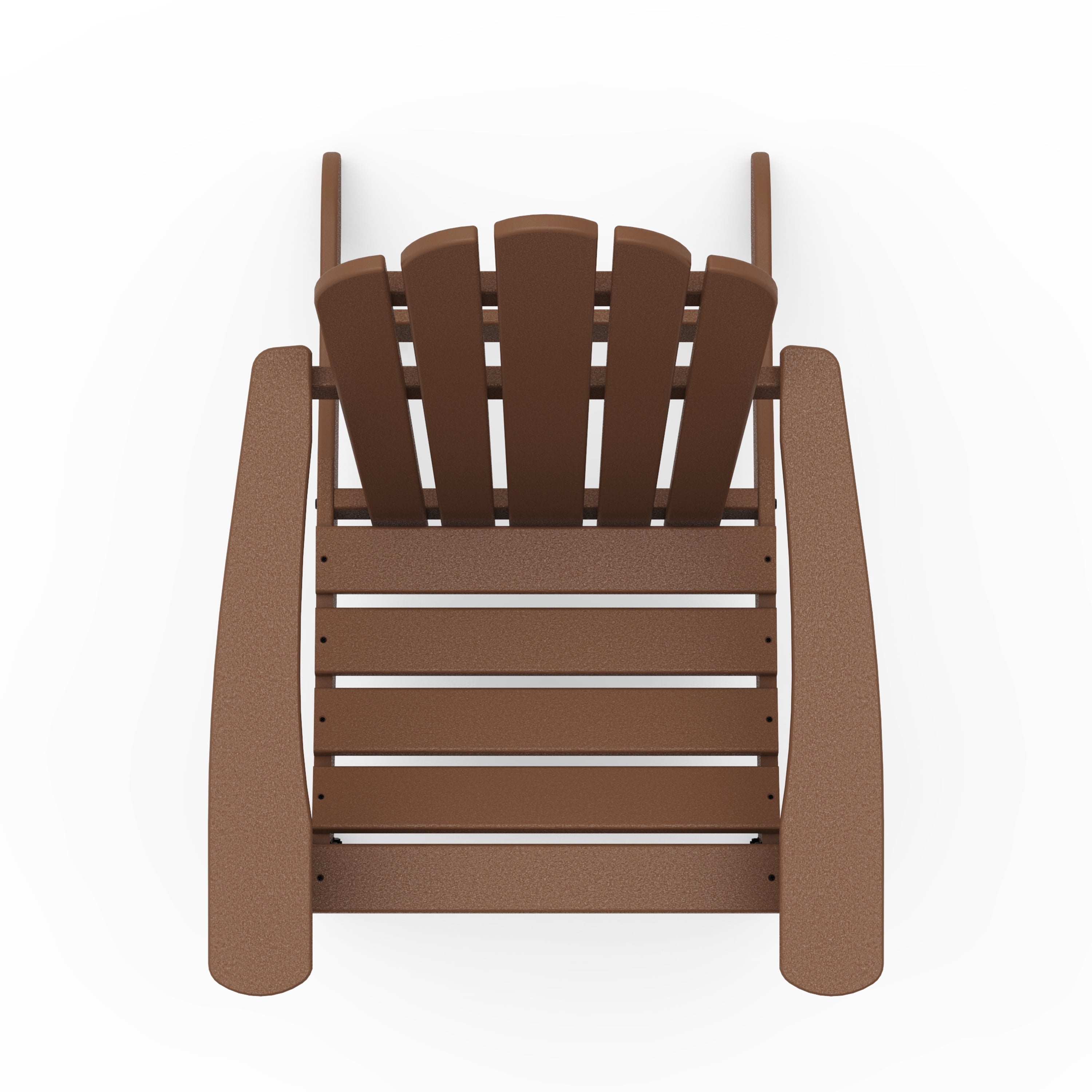 Better Homes & Gardens by POLYWOOD Southlake Outdoor Flowerback Adirondack Chair, All-Weather HDPE, Patio Seat, Teak