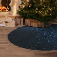 thumbnail image 5 of Defioc Blue Glitter Retro for Christmas Tree Skirt Snowman Xmas Tree Skirt Farmhouse Christmas Decorations Tree Mat for Holiday Party Decor-30", 5 of 6