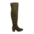 thumbnail image 2 of New Women Refresh Becky-02 Faux Suede Over The Knee Chunky Heel Boot, 2 of 5