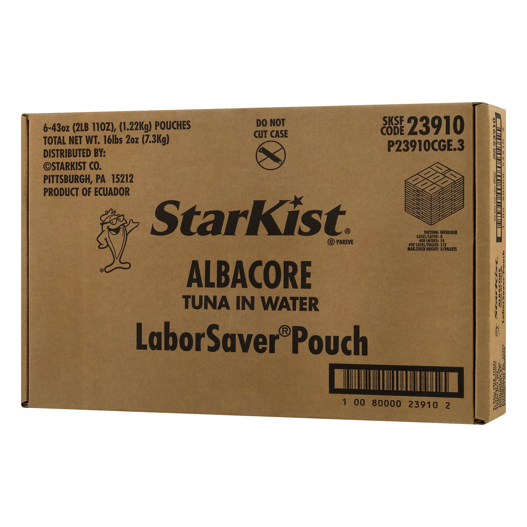 StarKist® Albacore White Tuna in Water - (6) 43 oz Pouch