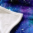 thumbnail image 2 of Space Throw Blanket for Couch Universe Gifts for Girls Boys Flannel Soft Blanket Blue Galaxy Blanket Lightweight Fluffy Bed Couch Travel Blanket for All Seasons(Blue,Throw(50"x60")), 2 of 6