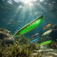 thumbnail image 5 of Sinking Metal Fishing Spoon Lure, Weedless Hard Bait with Single Hook for Bass Pike Trout Walleye, Blue Silver, 0.70 oz, 3.35 Inch, 5 of 5