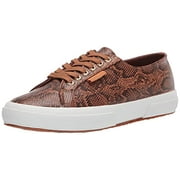 Superga womens 2750 - Snakepufanw Sneaker, Brown Python, 8 US