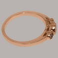 thumbnail image 4 of LBG British Made 18k Rose Gold Natural Opal & Tanzanite Womens Anniversary Ring - 33 size options - Size 7.75, 4 of 6