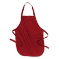 thumbnail image 3 of Mafoose Adult Unisex Full Length Apron with Pockets Red, 3 of 3
