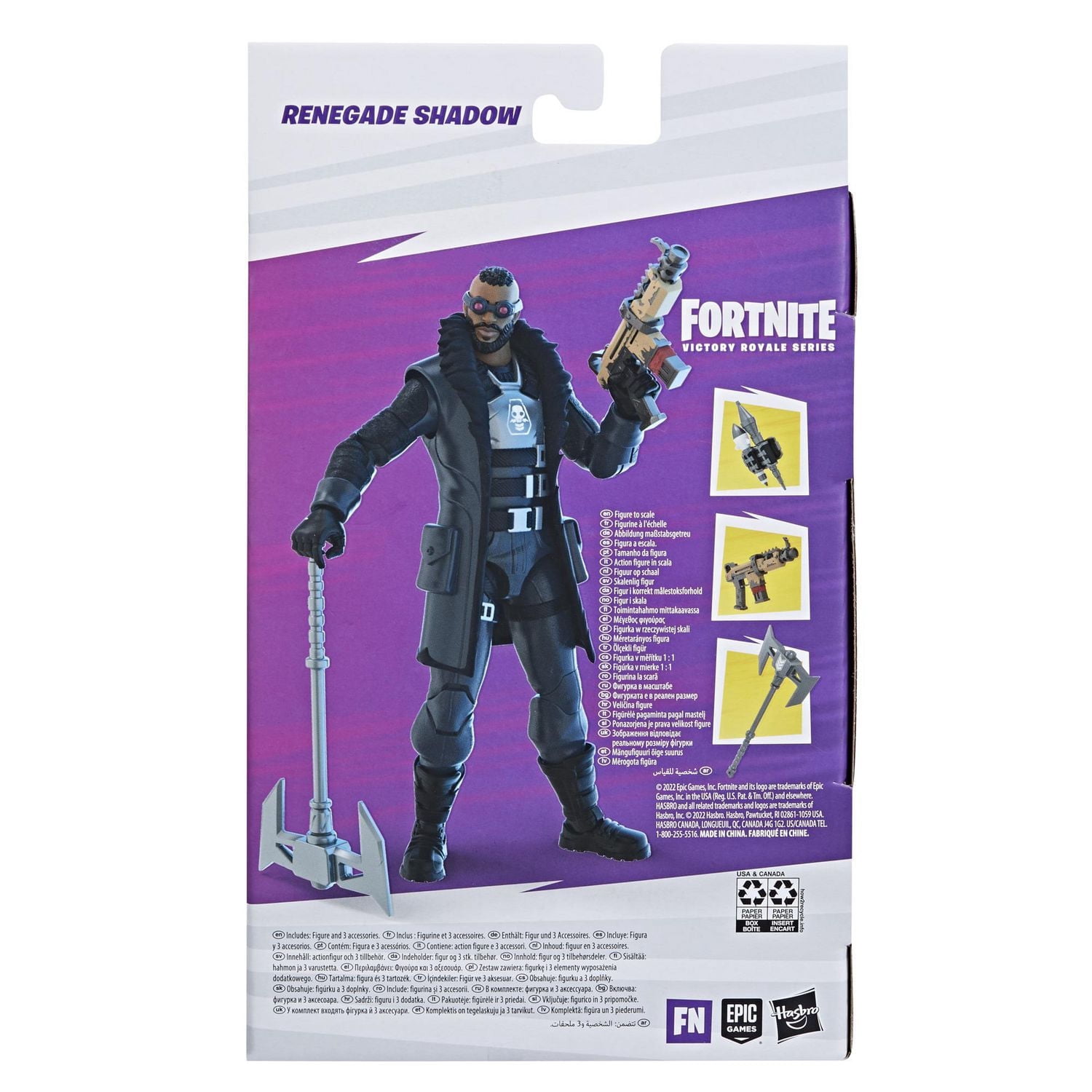 Hasbro Fortnite Victory Royale Series Renegade Shadow Collectible Action Figure with Accessories, 6-inch