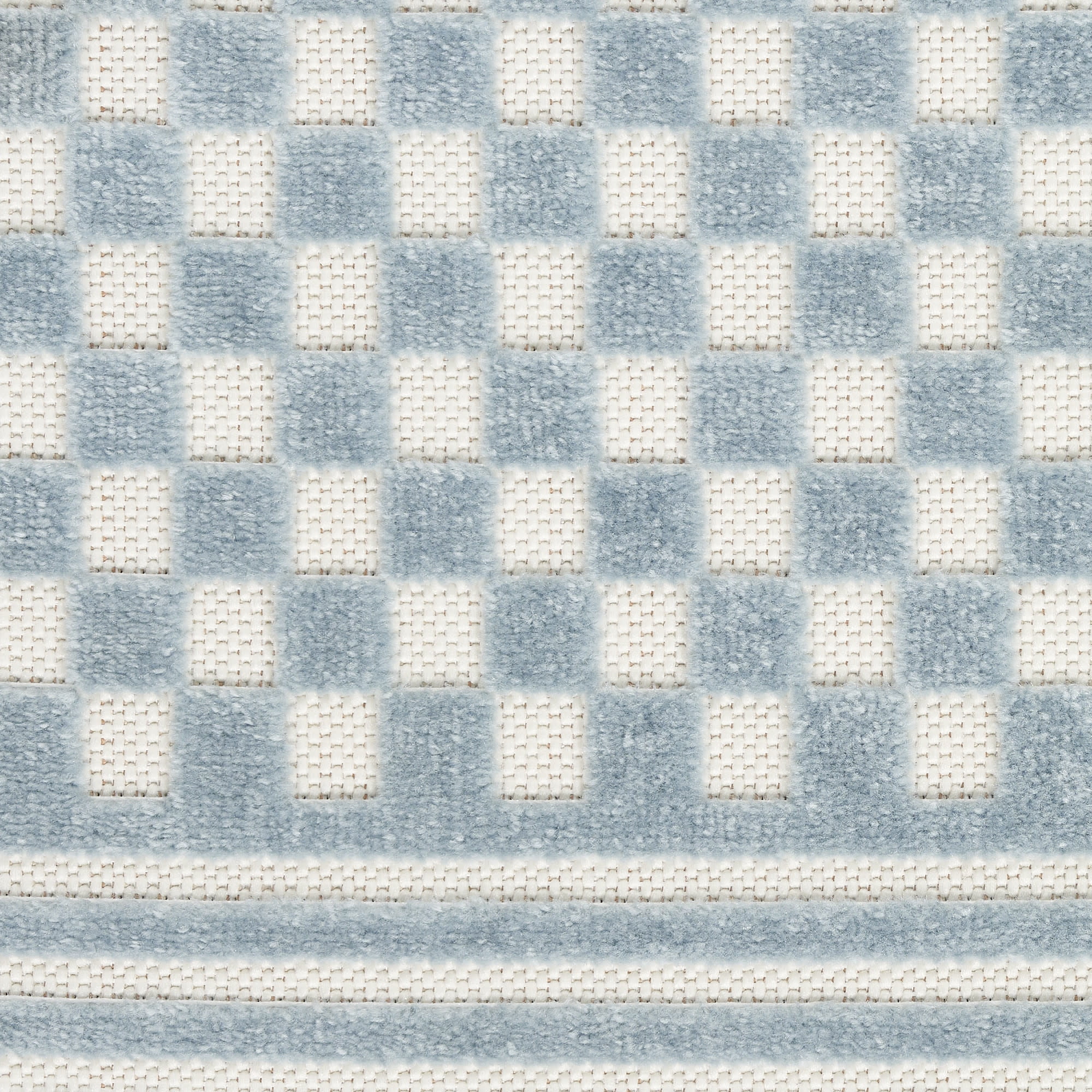 Nourison Care Free 6'7" x 9'2" Blue Modern Indoor Rug