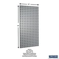 thumbnail image 3 of Triton Products LB18-GKit (2) 18" W x 36" H x 9/16" D Gray Steel Pegboards with28 Hooks and 2 Bins, 3 of 8