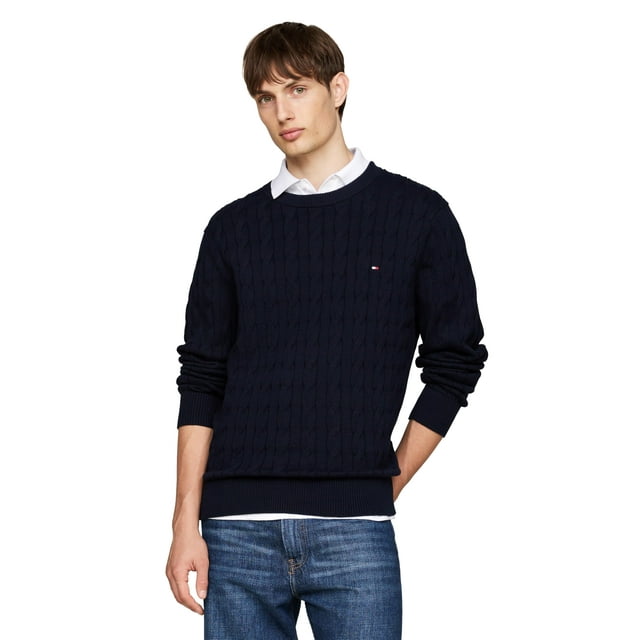 Jersey Tommy Hilfiger de algodón con cuello redondo para hombre