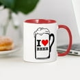 thumbnail image 3 of CafePress - I Heart Beer Mug - 11 oz Ceramic Mug - Novelty Coffee Tea Cup, 3 of 4