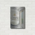 thumbnail image 3 of Luxe Metal Art 'Attic Bathroom 2 Gray Wood'  by Silvia Vassileva Metal Wall Art, 16" x 24", 3 of 9