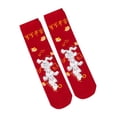 thumbnail image 3 of Medias novedosas para niños, calcetines cálidos de invierno, medias largas para niñas pequeñas. Rojo, 3 of 9