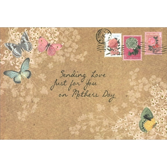 Pictura Sending Love Butterfly Postcard Mother's Day Card for Someone Special