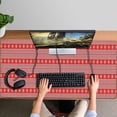 thumbnail image 4 of Long Mouse Pads for Desk,Red Christmas Folk Pattern Desk Mats on Top Of Desks, Desk Mouse Pad Extra Large with 3mm Non-Slip Base and Stitched Edge for Gaming,Office,Work,Home 47.3x23.6in, 4 of 5