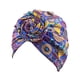 thumbnail image 5 of Minnieouse Nudo Turbante Estampado Hijab Beanie Estilo bohemio Gorros plisados ​​Accesorios para el cabello femenino Gorro Banquete de tipo 10 2piezas, 5 of 6