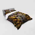 thumbnail image 2 of Ambesonne Rustic Bedding Set 4 Pcs, Yellow Farmhouse Romance, Calking, Mustard Taupe Caramel, 2 of 2