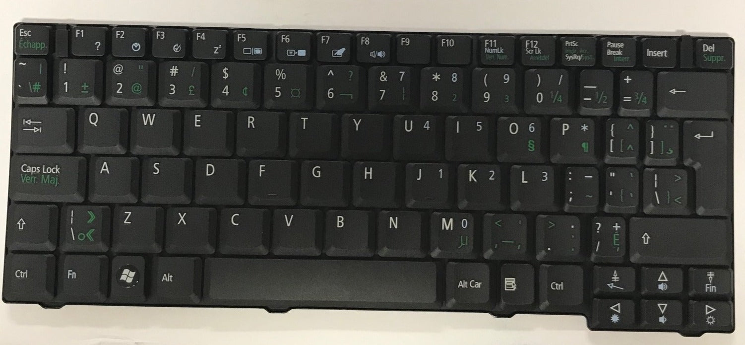 Acer Ferrari 1100 1200 Clavier Bilingue Canadien AEZU2K00020