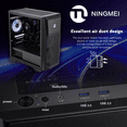 thumbnail image 6 of Ningmei Dragon Soul Gaming PC AMD Ryzen 5 5600GT 16GB RAM 1TB SSD WiFi Windows 11 PC Gaming, 6 of 6