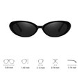 thumbnail image 3 of Gafas de sol retro ovaladas Ridering estilo ojo de gato UV400 para mujeres y hombres, 3 of 8
