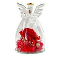 thumbnail image 1 of Ángel flor inmortal, cubierta de cristal rosa, regalo de Navidad y San Valentín, 1 of 5