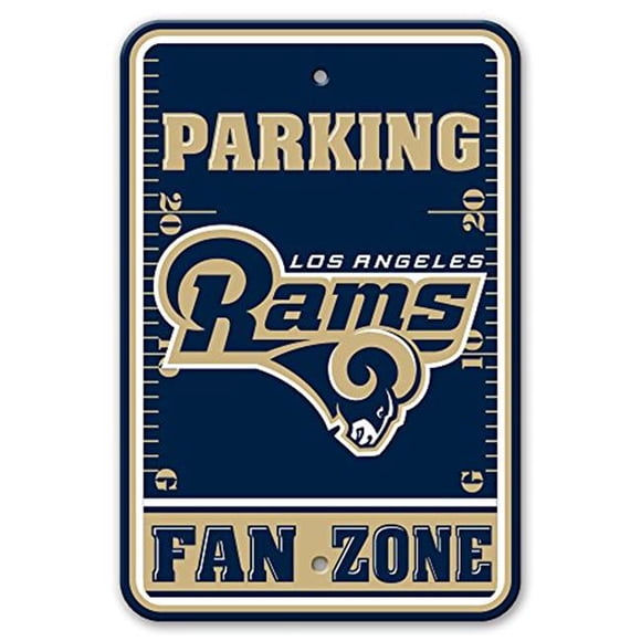 NFL Los Angeles Rams Plastic Parking Sign - Fan Zone
