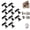 (10PCS), variant on Adjustable Plastic Fixed Matched Hardware, Quick Release Roman Column Connector Siding, Snap in Quick Release Wall Panel Fastener Fixing Clip, Great for DIY Enthusiasts (5PCS)