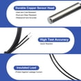 thumbnail image 3 of Uxcell 10Pcs 10K 39 inch 3950 Copper Temperature Sensor Probe with Terminal, 3 of 5