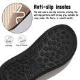 thumbnail image 4 of Knivor Closed Back Slippers for Women Slipper Socks Textured Solid Adjustable Hook and Loop Fuzzy Fleece Indoor Outdoor Non Slip House Shoes, 4 of 8