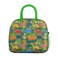 thumbnail image 2 of Womens Green Cartoon Dinosaurs Jungle Flowers Pattern Lunch Box for Work,Insulated Lunch Bag for Women,Loncheras Para Mujer,Leakproof Adult Lunch Bag for Work,Beach,Travel,Picnic,Camping, 2 of 7