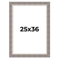 25x36 Frame Grey Real Wood Picture Frame Width 2.75 Inches | Interior Frame Depth 0.5 Inches |