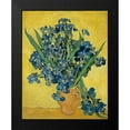 thumbnail image 2 of van Gogh, Vincent 12x14 Black Modern Framed Museum Art Print Titled - Irises, 2 of 5