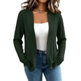 thumbnail image 2 of cocolona Cardigan Sweaters for Women Long Sleeve Open Front Knit Loose Cardigan Fall Solid Color Tops, 2 of 4