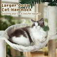 thumbnail image 2 of Cat Scratching Post es Small Cat Tree Tower with Two Cat Hammock Double Cat Hammock with Cat Toy Wooden Interactive Cat Condo for Kitten and Adults Cat, 2 of 6
