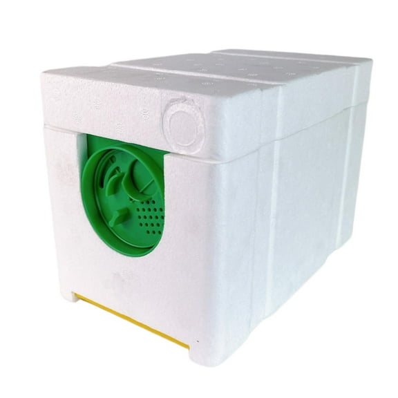 Zxpjkyu Portable Beekeeping Bee Queen Breeding Rearing Mating Nuc Hive, Durable High-Density Polystyrene