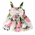 thumbnail image 1 of Gyratedream Newborn Baby Girls Fruit Bowknot Princess Dress Summer Strap Dresses,0-5Y, 1 of 4