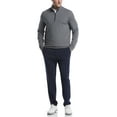 thumbnail image 2 of Ben Hogan Men's & Big Men's Performance Long Sleeve Feeder Stripe Golf Mock Neck 1/4 Zip Sweater, Size S-5XL, 2 of 5