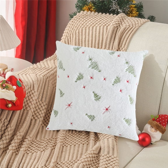 Kugisaki Throw Pillow Covers Soft Thicked Flocked Pillowcase Decorative Pillow Covers for Sofa Couch Bed