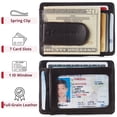 thumbnail image 3 of Alpine Swiss Mens RFID Money Clip Leather Minimalist Wallet Card Case ID Window, 3 of 8