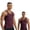 Wine, variant on QSAWXQZ Men's Seamless Compression Tank Sleeveless Crew Neck Tummy Control Slim Body Shaper M
