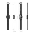 thumbnail image 2 of Pulsera repelente de mosquitos inteligente ultrasónica con carga USB/impermeable/reloj electrónico repelente de mosquitos (negro 1 unidad), 2 of 5