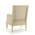 thumbnail image 4 of Zentique B007 257-1 A003 27 x 37.5 x 25 in. Louis Club Chair, Natural Linen, 4 of 6