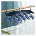 thumbnail image 2 of Foldable Multi-Clips Plastic Telescopic Coat Hanger Multi-Head Sock Clips, 2 of 2