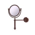thumbnail image 1 of Allied Brass SB-4/4X-CA 8-Inch Wall Mirror with 4X Magnification, Antique Copper, 1 of 1